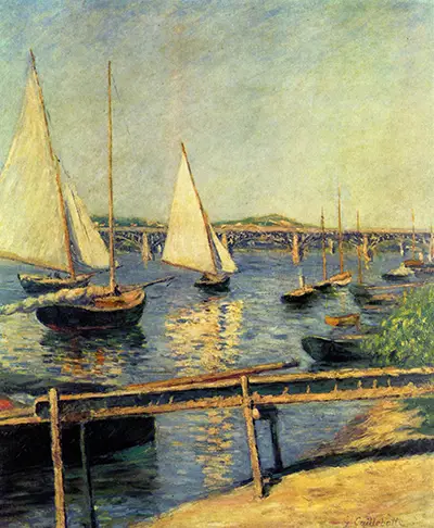 Sailing Boats at Argenteuil Gustave Caillebotte